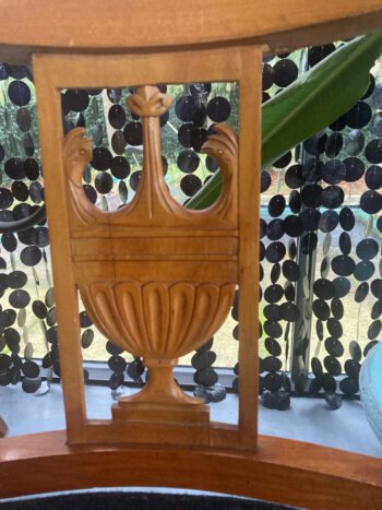 Harpstoel antieke houten stoel harp