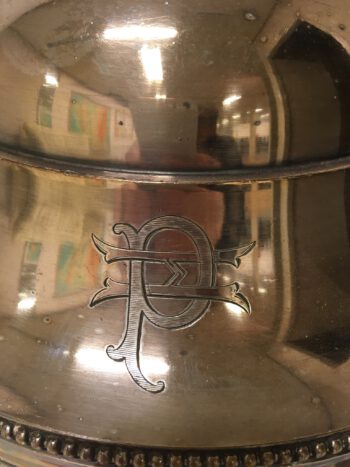 Cloche verzilverd tableware