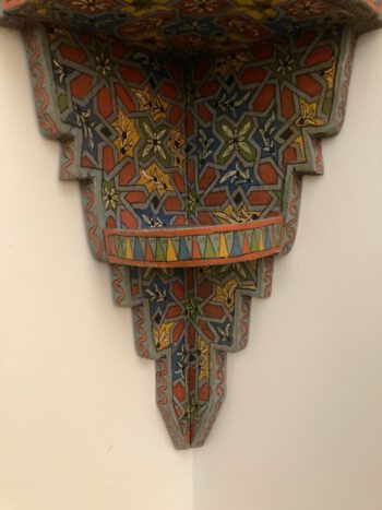 Muur console Marokko handbeschilderd