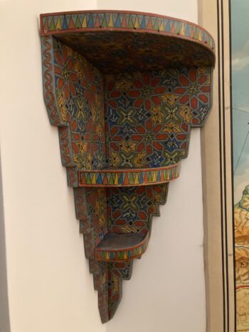 Muur console Marokko handbeschilderd