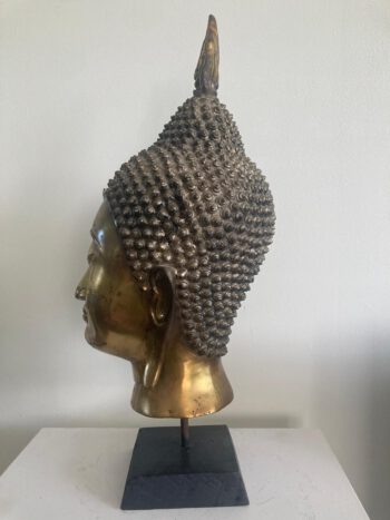Bronzen Buddha hoofd
