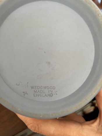 Blauw wedgwood bloempot pot