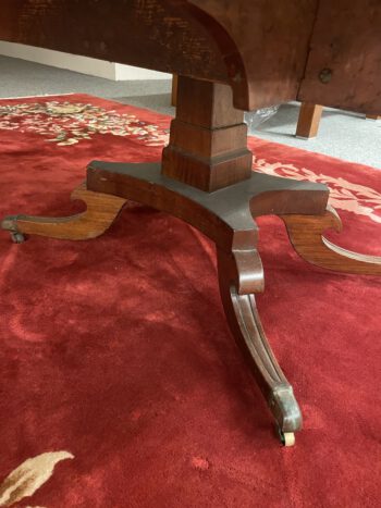 Salontafel mahonie wieltjes