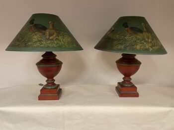 Set schemerlampen eenden motief kap