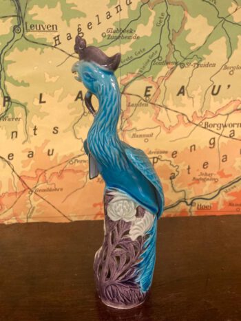 Pauw chinees blauw aardewerk