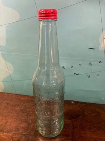 Antieke fles glas flesje glas