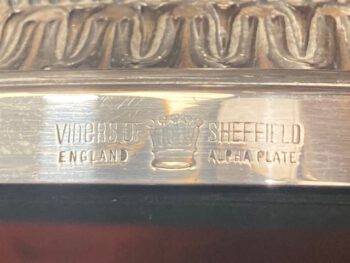 Verzilverde kandelaar viners of sheffield