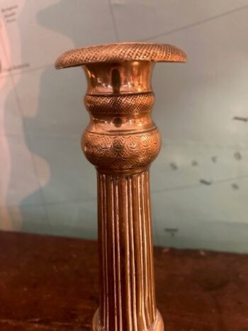 Antieke Kandelaar koper brons