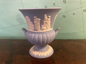 Blauwe wedgwood kelk