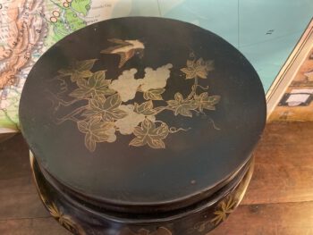 Chinese zwarte houten kruk