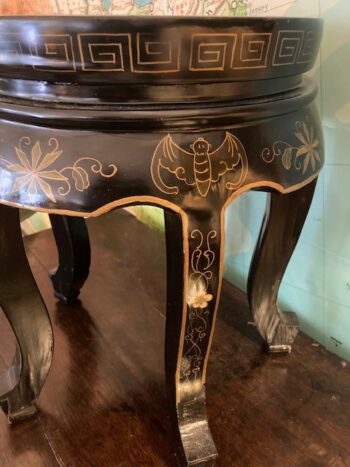 Chinese zwarte houten kruk