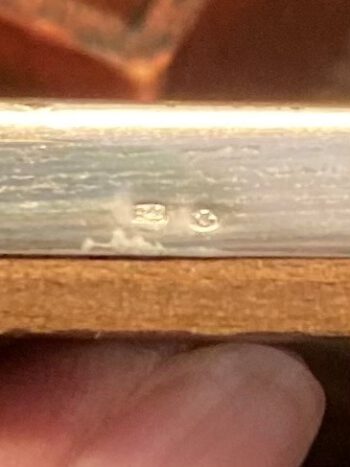 Verzilverd fotolijstje antiek