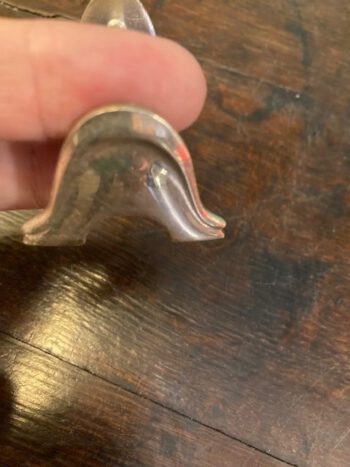 Set van 8 verzilverde messenleggers