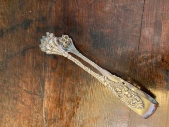 Verzilverde suikertang suiker tang suikerklontje