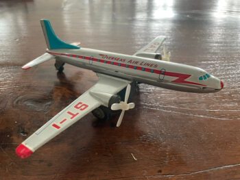 Blikken speelgoed vliegtuig